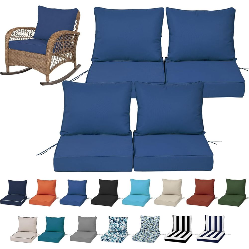 Outdoor Furniture Cushions 24 X 24 - 24x24 Outdoor Deep Seat Cushions Set
