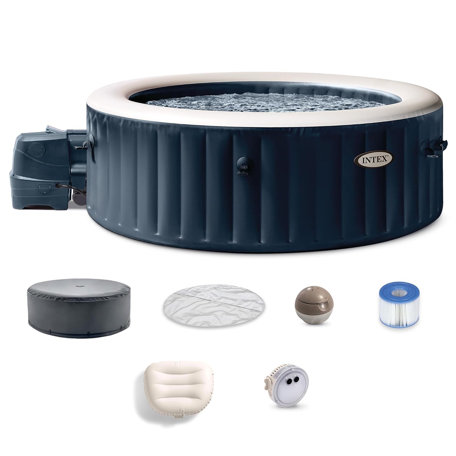 Inflatable Hot Tub - PureSpa Plus 6 Person Round Inflatable
