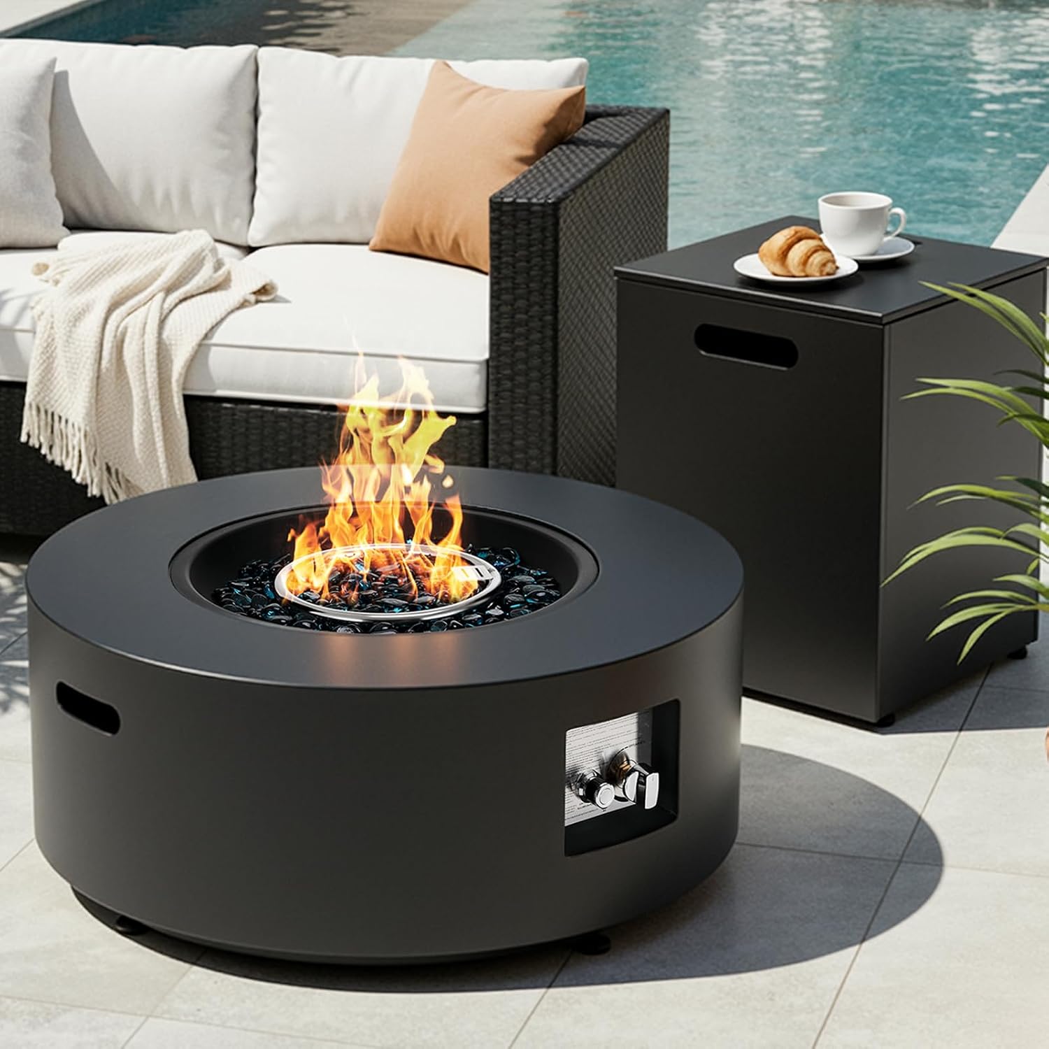 Outdoor Furniture With Fire Pit Table - 30