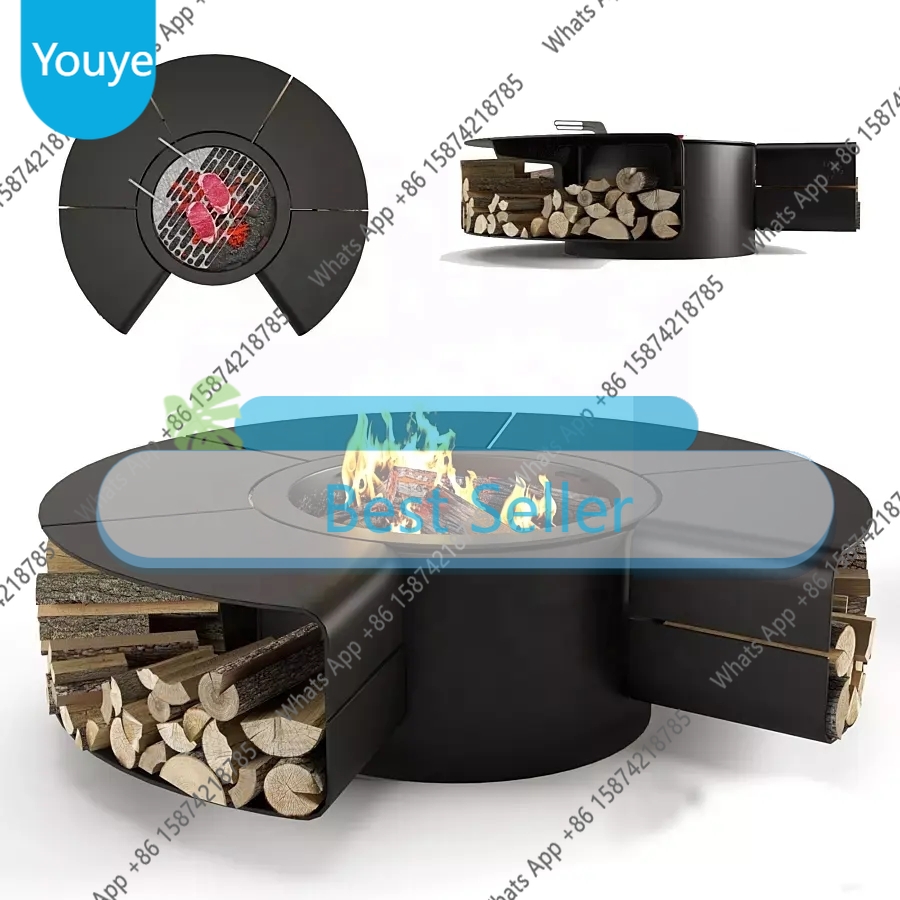 Outdoor Furniture With Fire Pit Table - I C Outdoor Smokeless Fire Pit