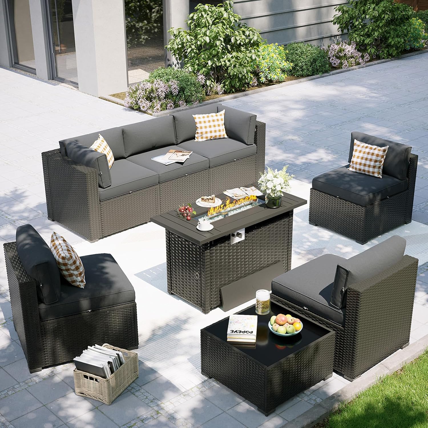 Outdoor Furniture And Fire Pit - Patio Furniture Set with Fire Pit