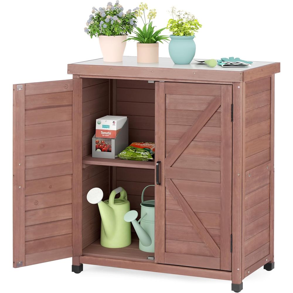 Outdoor Furniture Bench - Outdoor Storage Cabinet & Potting Bench