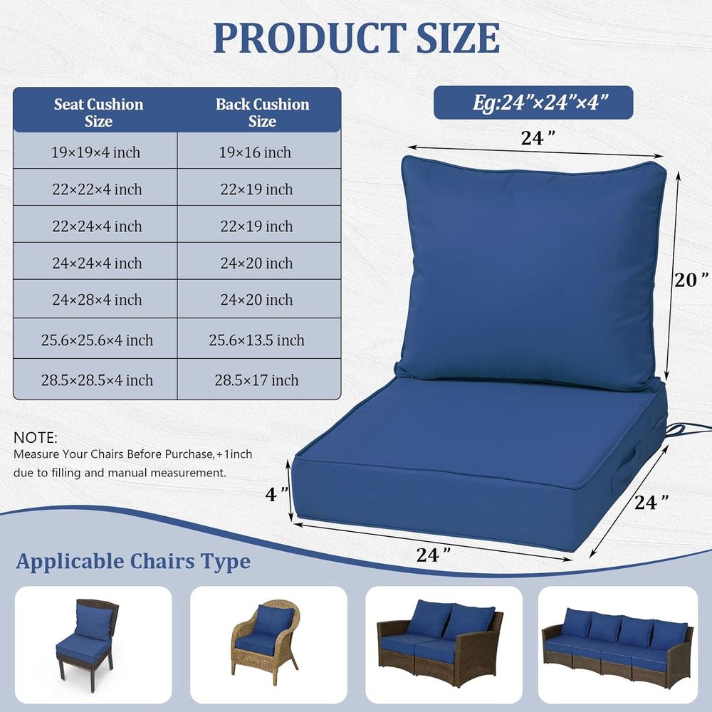 24x24 Outdoor Deep Seat Cushio - Outdoor Furniture Cushions 24 X 24 ulasan dan harga