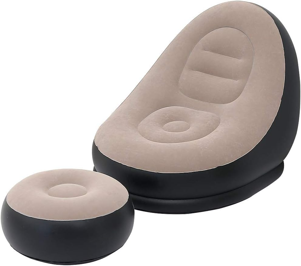 2Pcs Lazy Sofa Inflatable Chai - Outdoor Furniture Arhaus ulasan dan harga