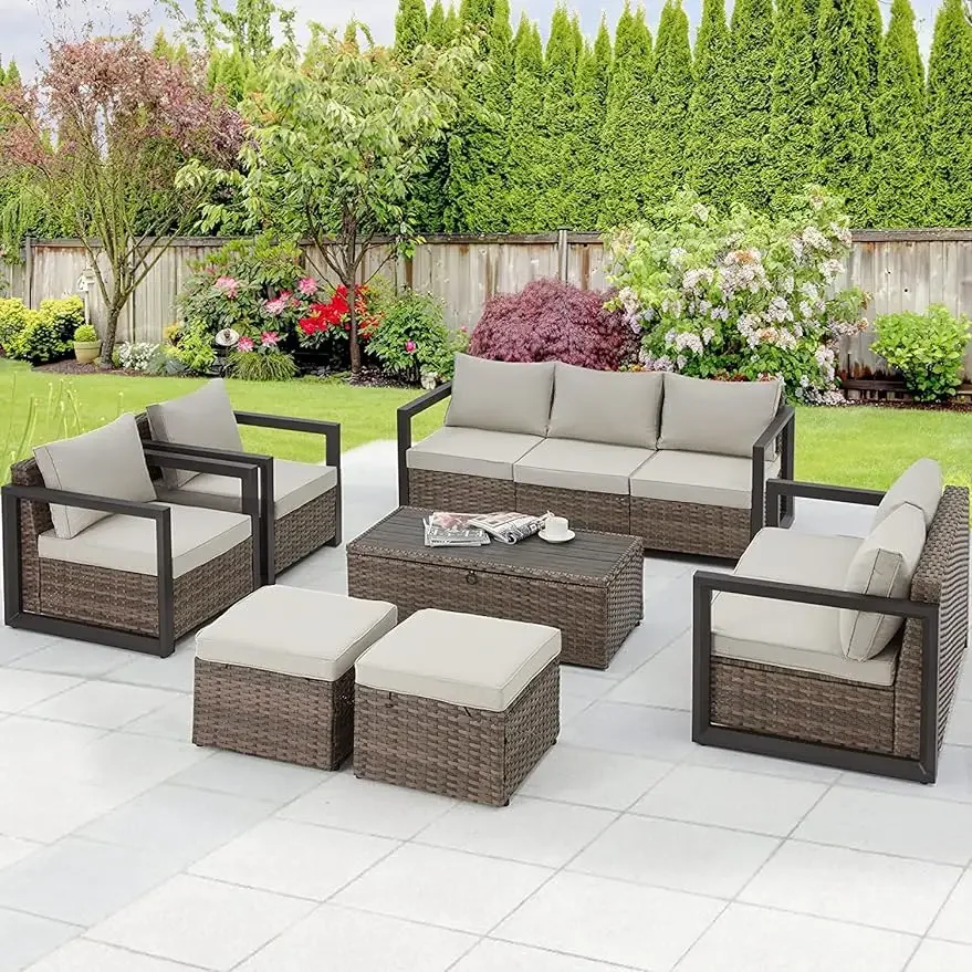 #For Aluminum Outdoor Patio Fu - Outdoor Furniture With Storage For Cushions ulasan dan harga