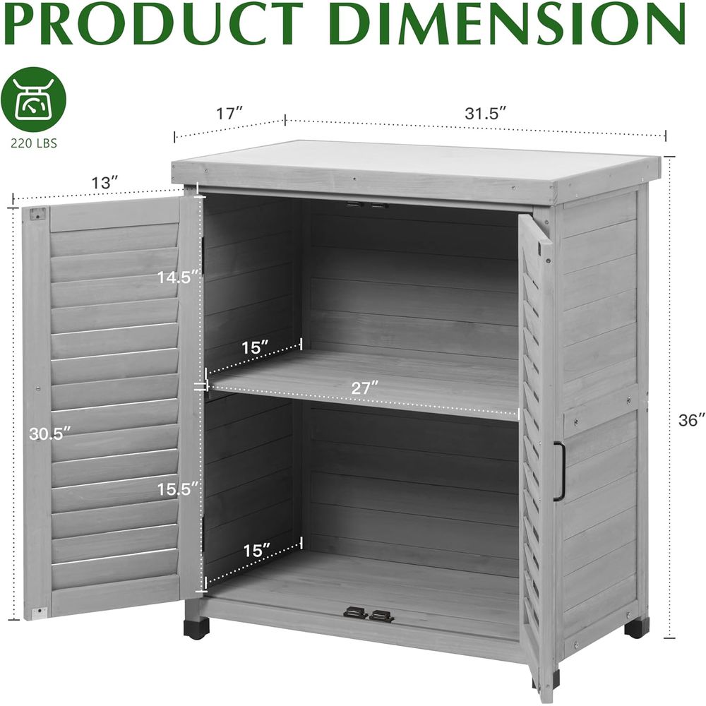 Outdoor Storage Cabinet & Pott - Outdoor Furniture Bench ulasan dan harga