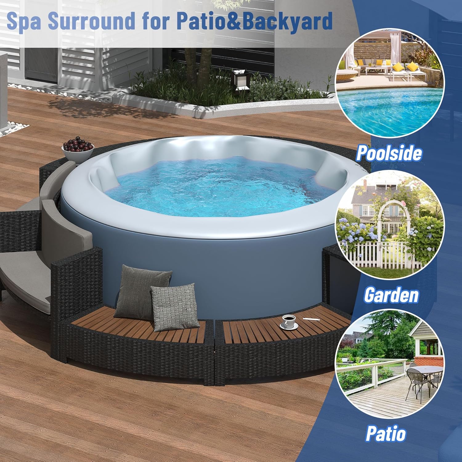Rattan Patio Sofa Set with Sto - Outdoor Furniture With Storage For Cushions ulasan dan harga