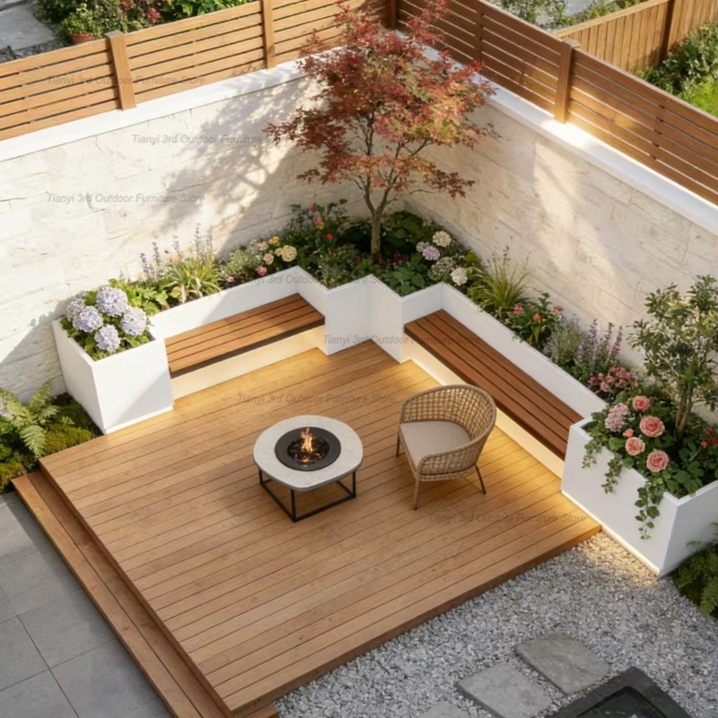 Nordic Courtyard Iron Art Plan - Outdoor Furniture Iron ulasan dan harga
