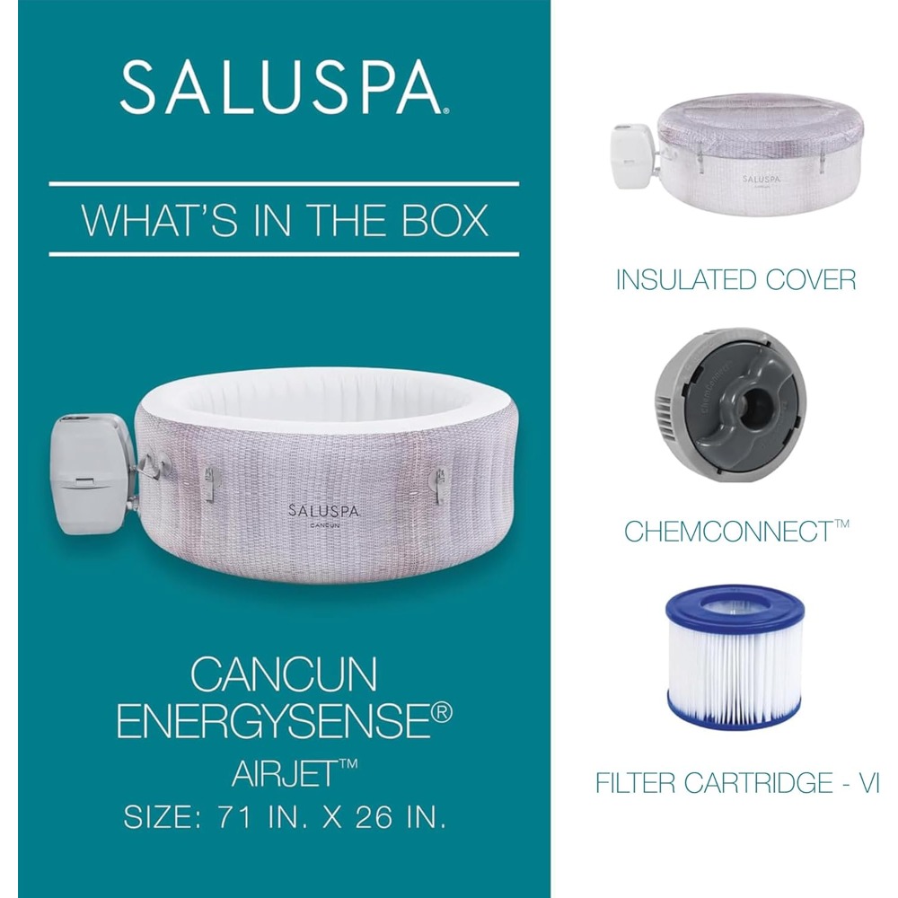 SaluSpa Cancun 2-4 Person Infl - Inflatable Hot Tub ulasan dan harga