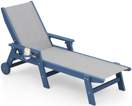 Textilene Patio Chaise Lounge  - Deck Chair Lounger ulasan dan harga