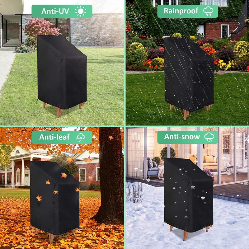 1/2/PCS Stacked Chair Dust Cov - Outdoor Furniture Protector ulasan dan harga