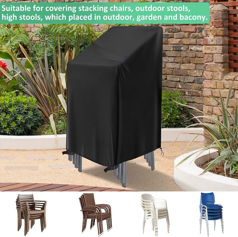 1/2/PCS Stacked Chair Dust Cov - Outdoor Furniture Protector ulasan dan harga