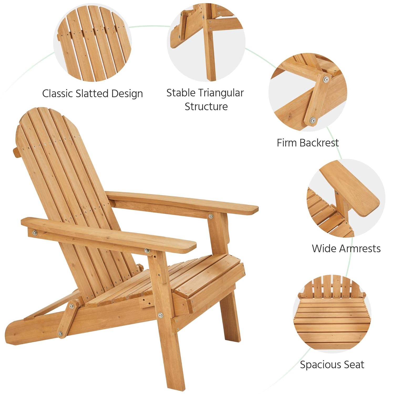 Folding Adirondack Chair Set o - Outdoor Furniture And Fire Pit ulasan dan harga