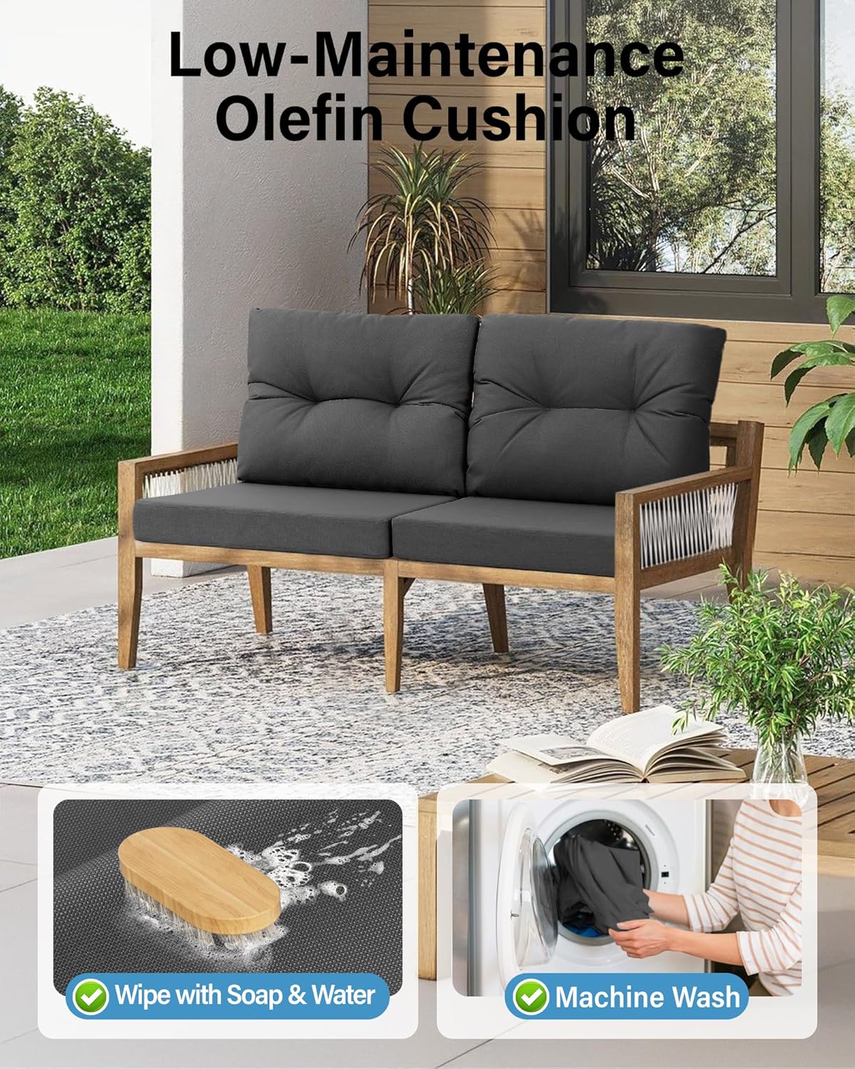 Outdoor Patio Furniture Dark G - Outdoor Furniture Cushions 24 X 24 ulasan dan harga