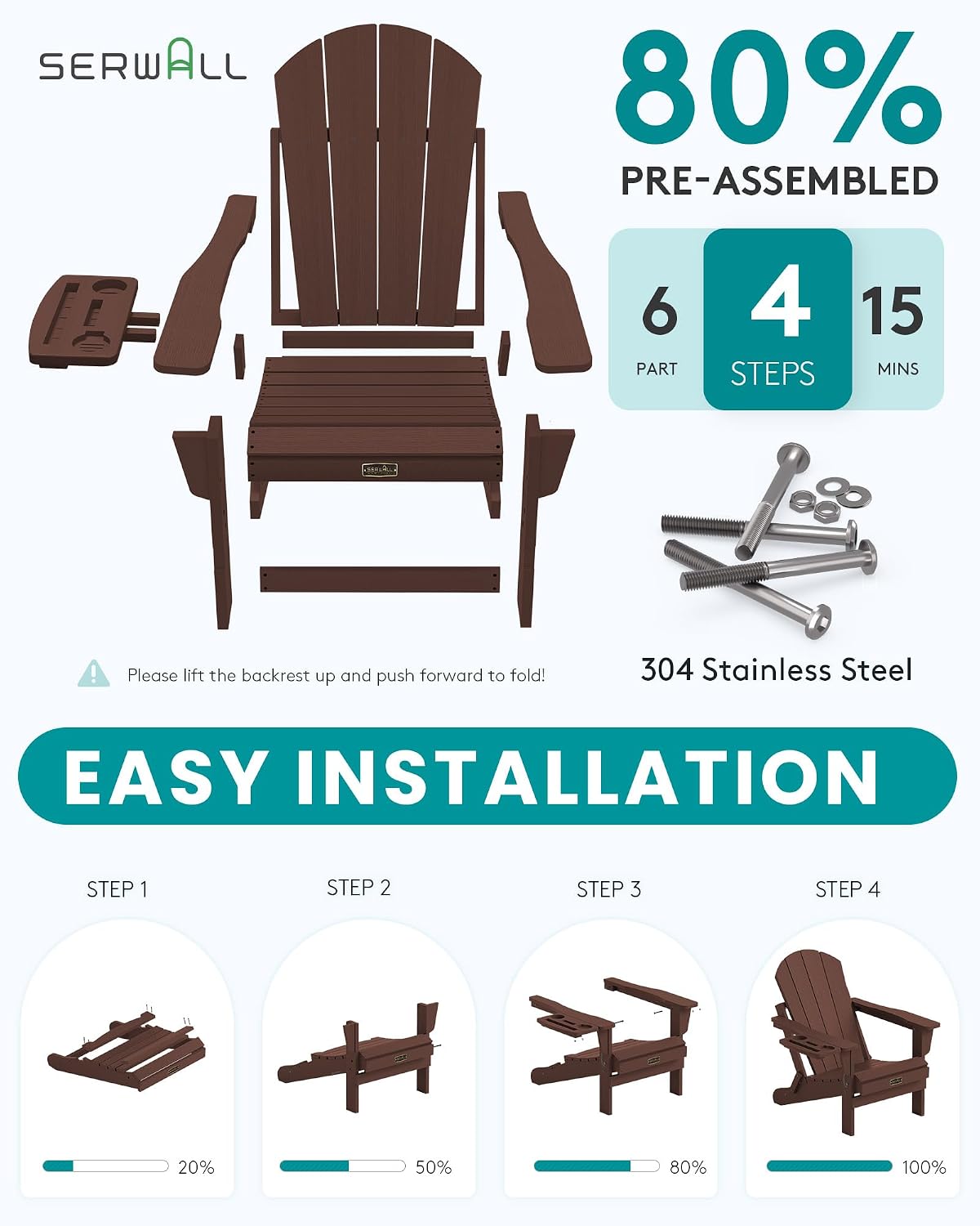 Folding Adirondack Chair Set 2 - Outdoor Furniture And Fire Pit ulasan dan harga