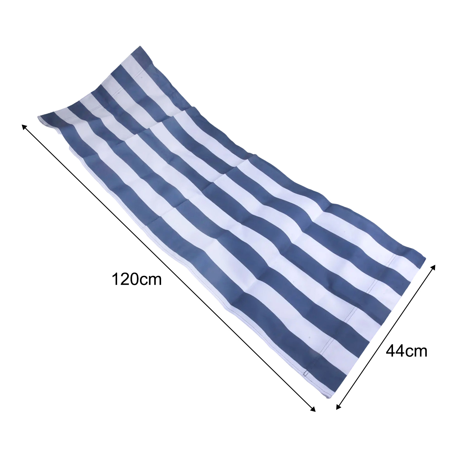 120x45cm White Blue Striped Po - Deck Chair Lounger ulasan dan harga