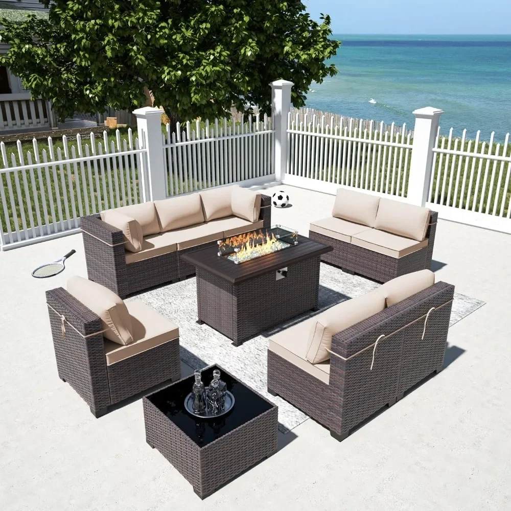 -Patio Furniture Set With Prop - Outdoor Furniture And Fire Pit ulasan dan harga