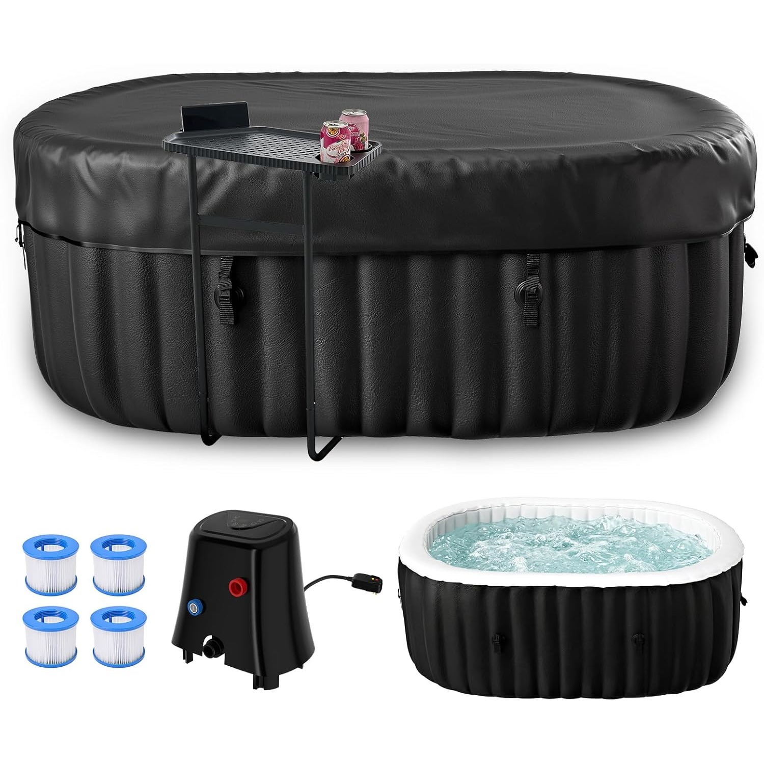 75×47×25 Inch Oval Inflatable  - Inflatable Hot Tub ulasan dan harga