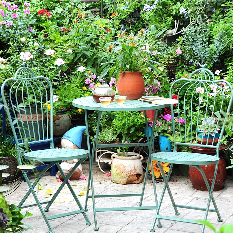Outdoor Courtyard Garden Chair - Outdoor Furniture Iron ulasan dan harga
