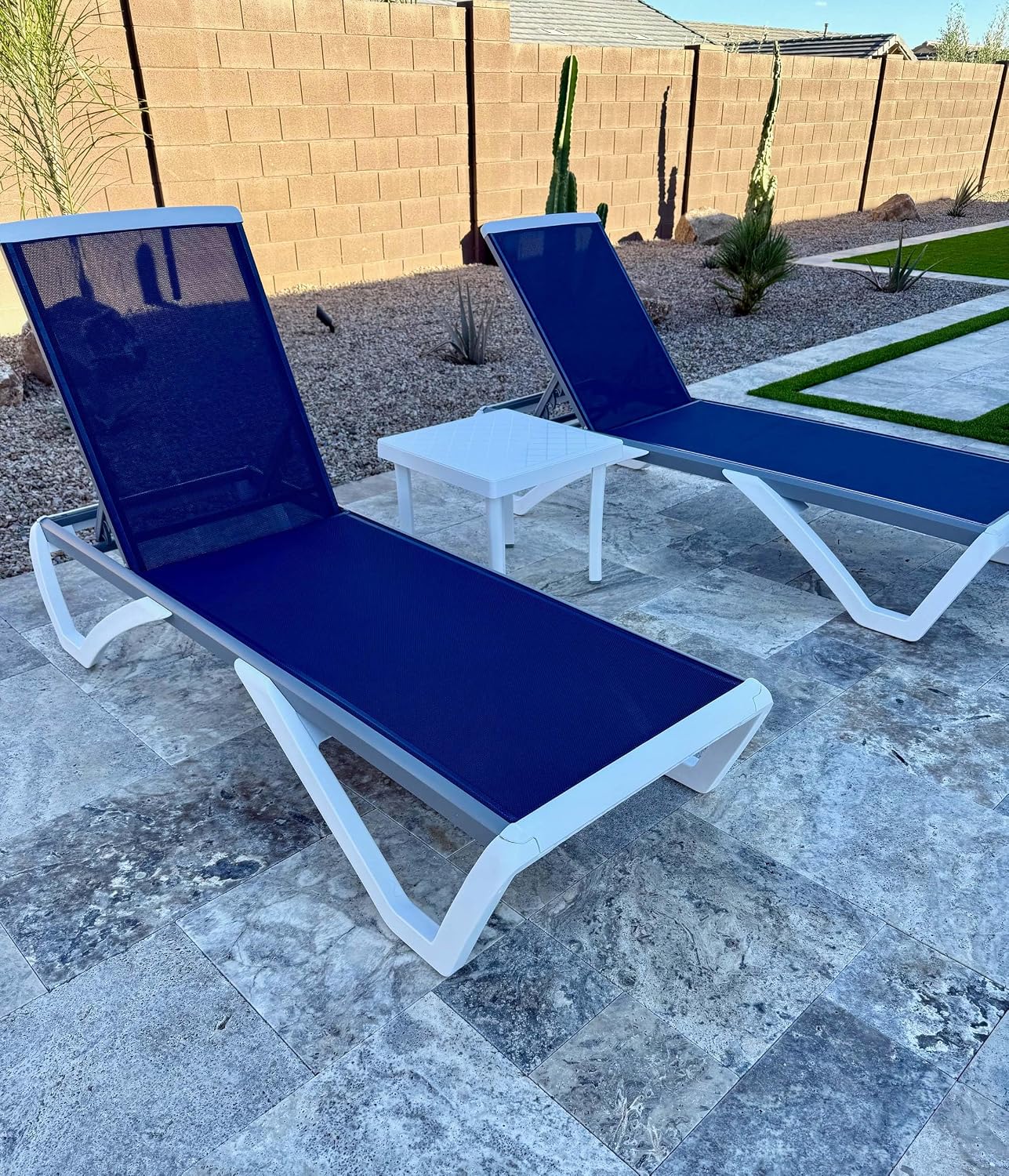 Aluminum Chaise Lounge Chair S - Deck Chair Lounger ulasan dan harga