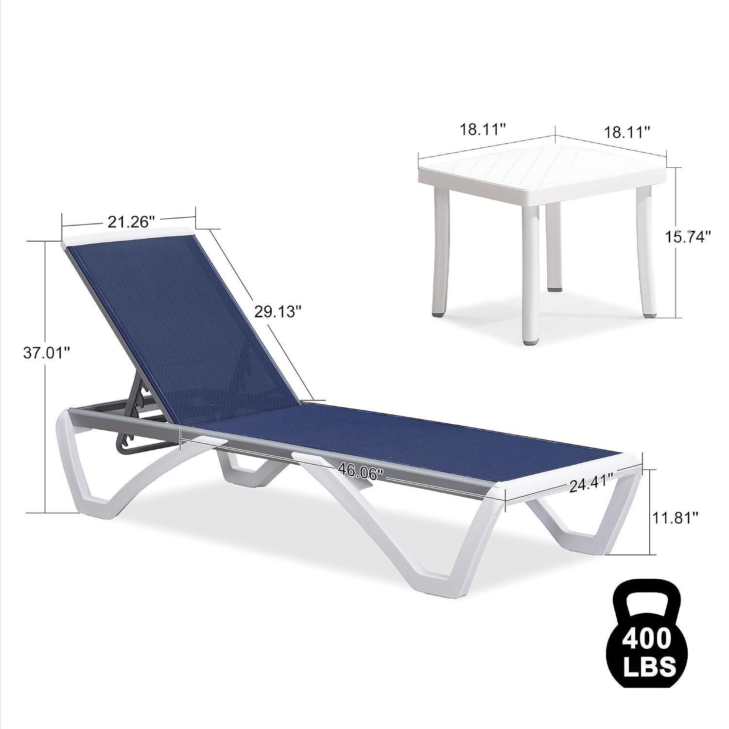 Aluminum Chaise Lounge Chair S - Deck Chair Lounger ulasan dan harga