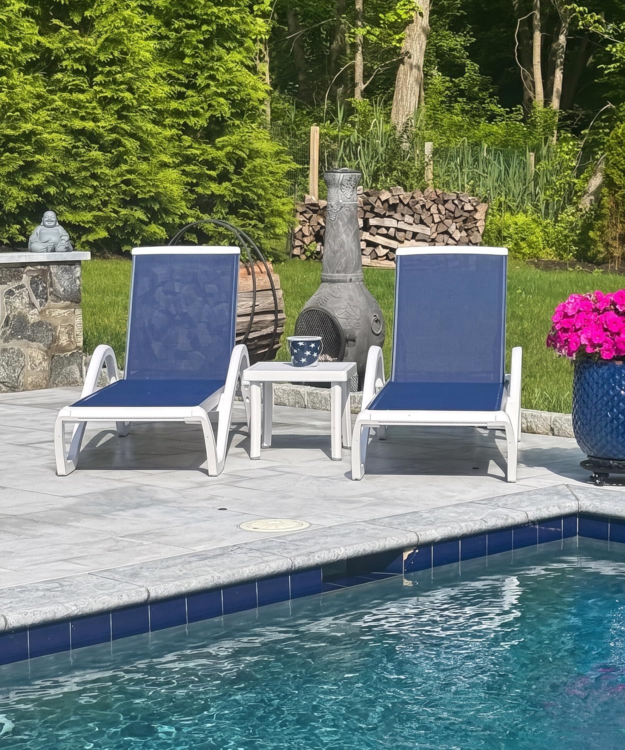 Aluminum Chaise Lounge Chair S - Deck Chair Lounger ulasan dan harga