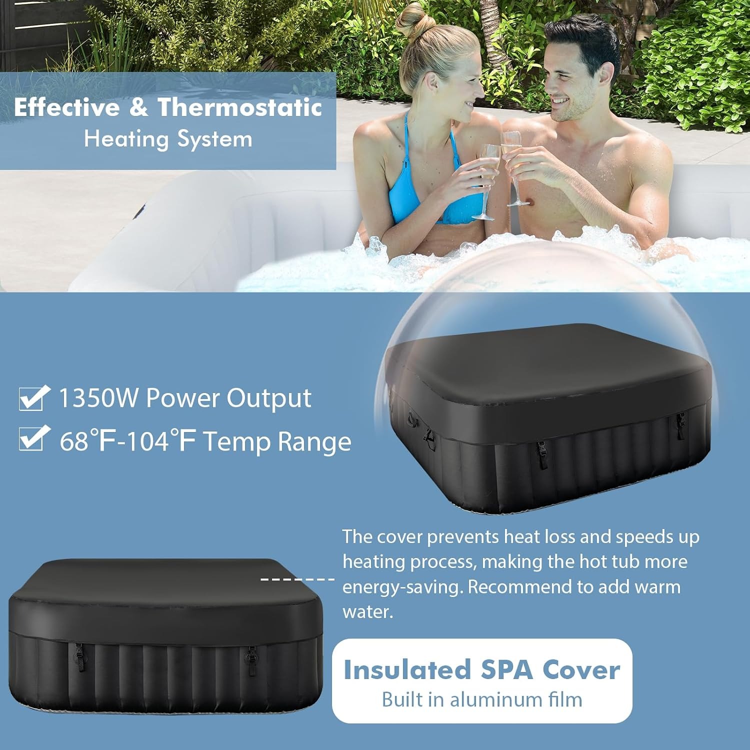 Inflatable Hot Tub Spa,130 Bub - Inflatable Hot Tub ulasan dan harga
