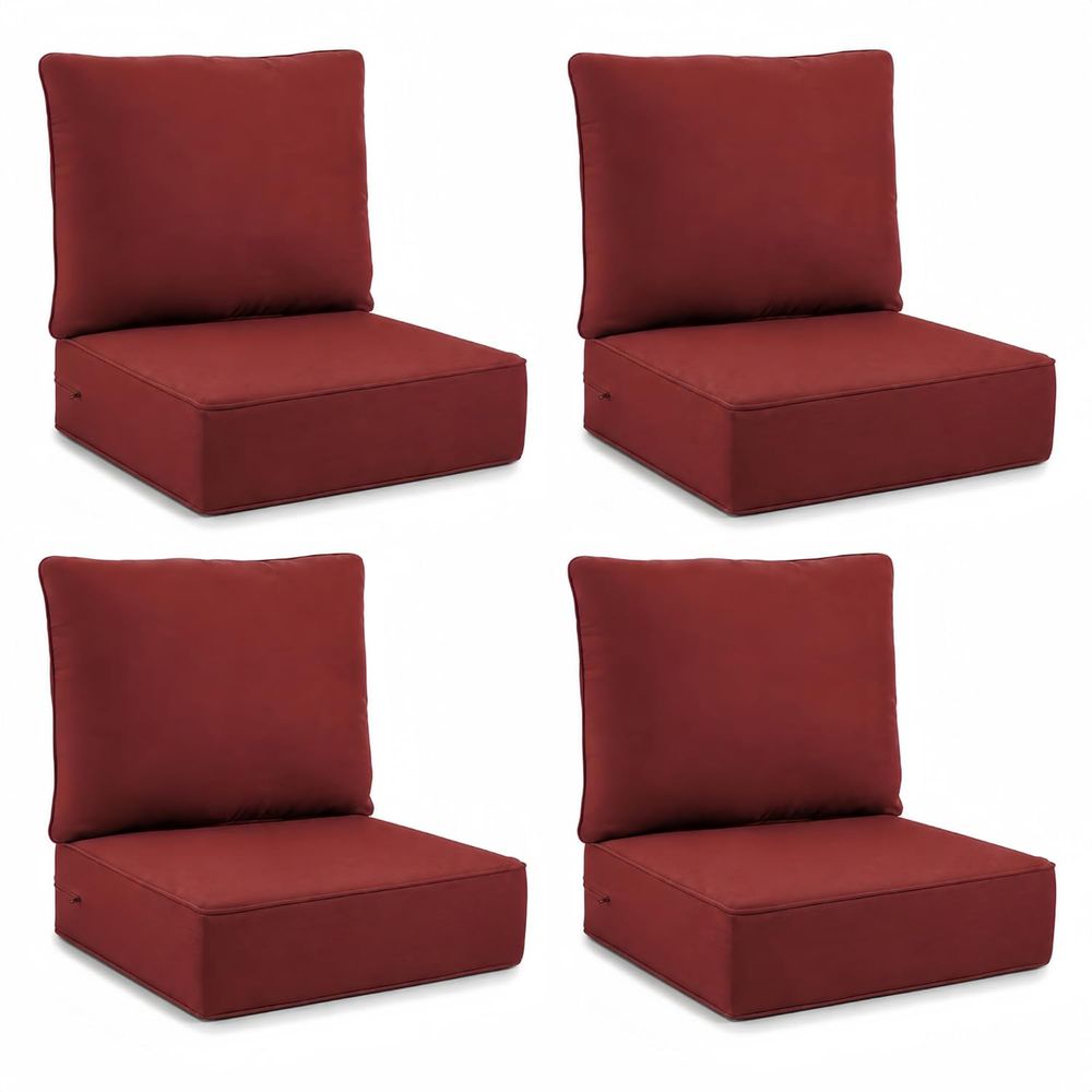 Outdoor Seat Cushions 4-Piece  - Outdoor Furniture Cushions 24 X 24 ulasan dan harga