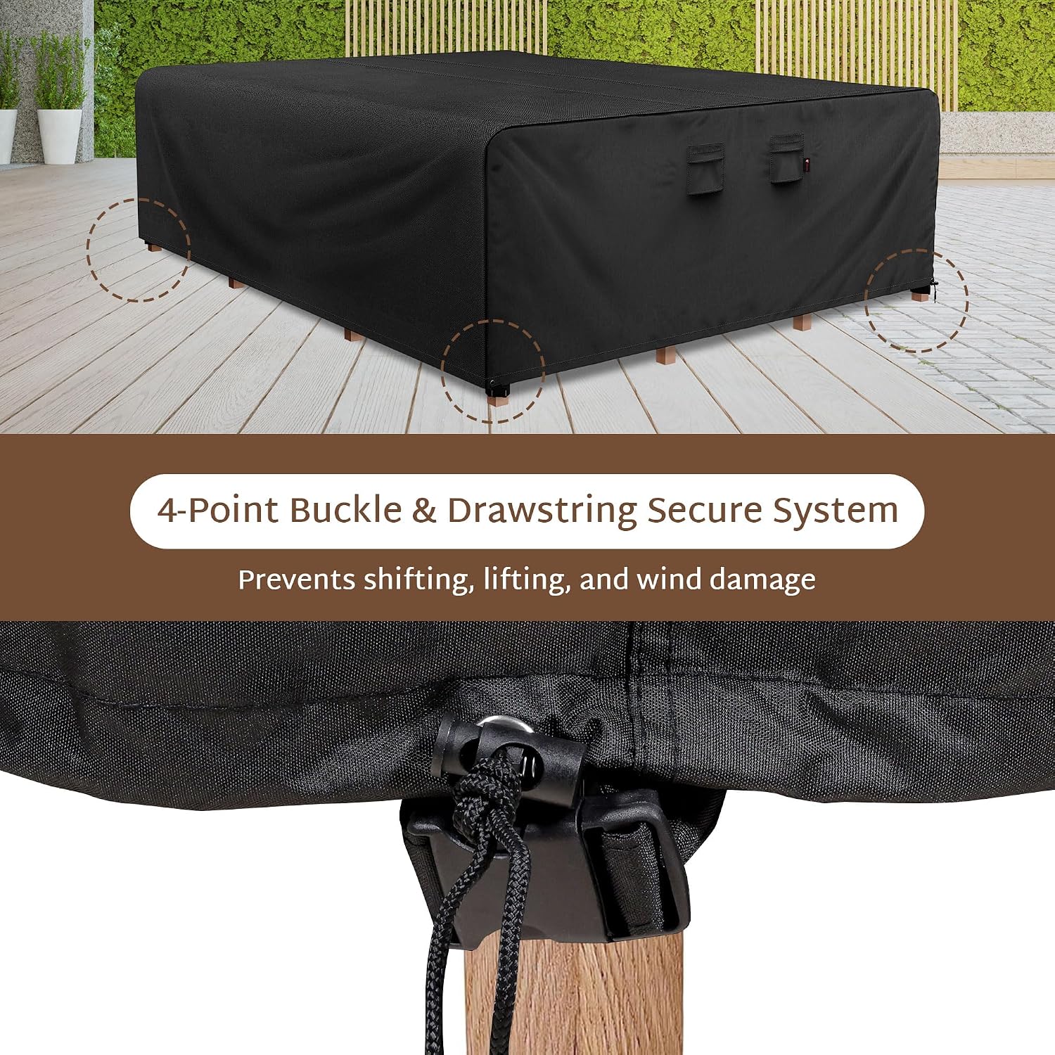 Rectangular 600D Heavy-Duty Ou - Outdoor Furniture Protector ulasan dan harga