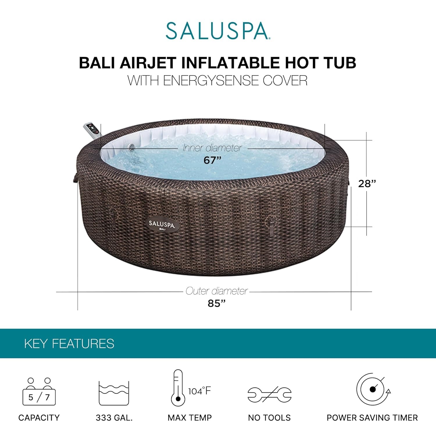 Round Inflatable Hot Tub 180 A - Inflatable Hot Tub ulasan dan harga