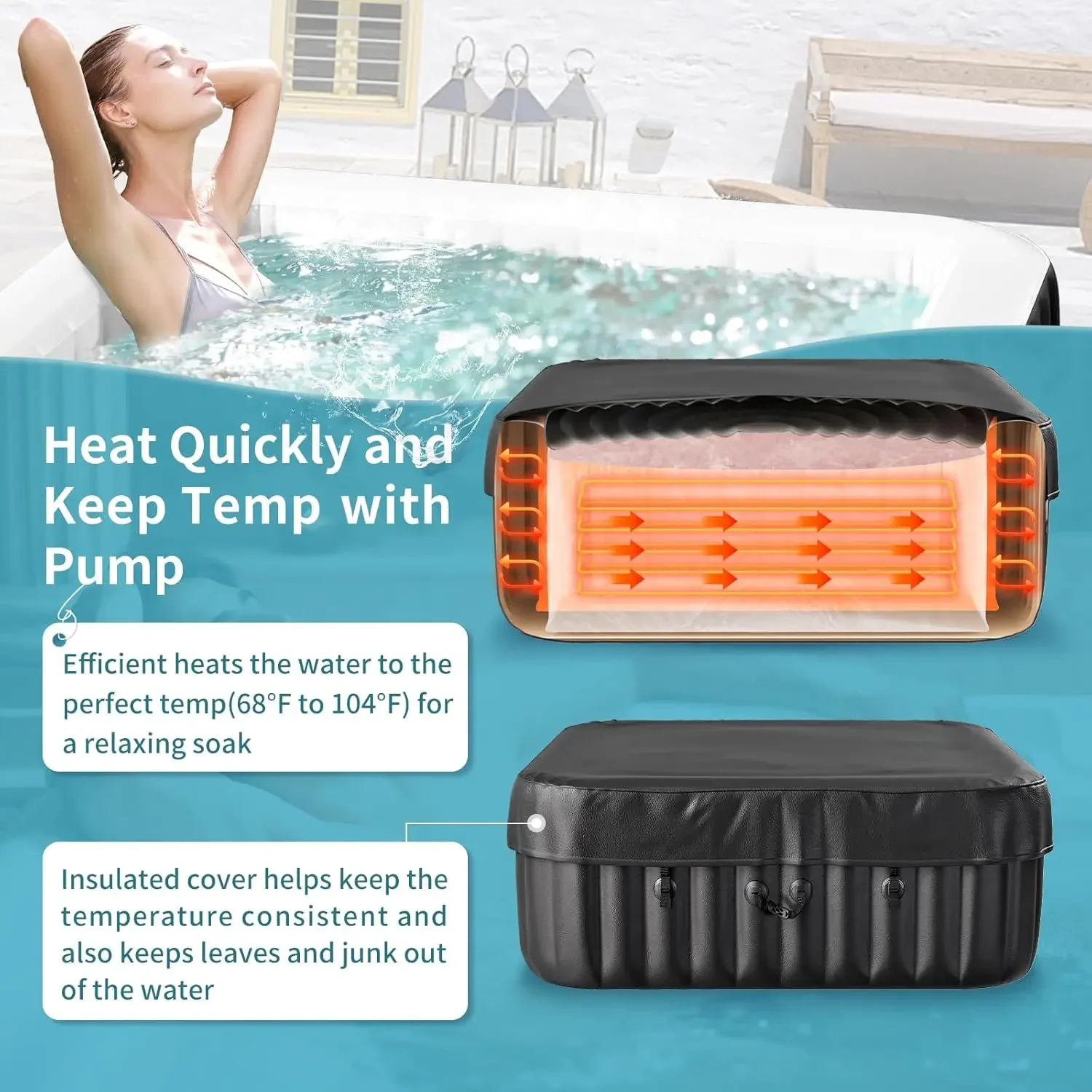 Inflatable Hot Tub Large Squar - Inflatable Hot Tub ulasan dan harga