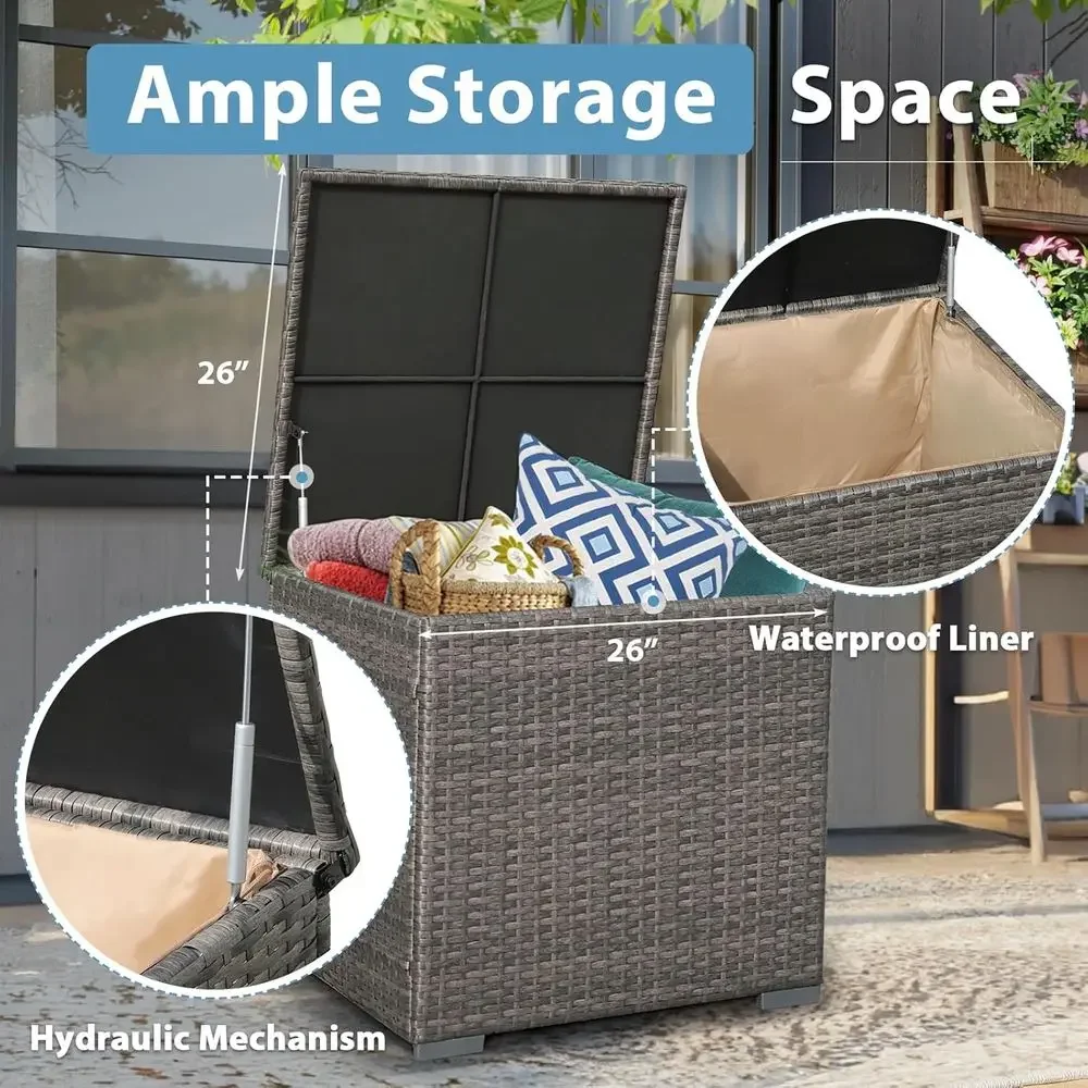 8-Piece Patio Furniture Set wi - Outdoor Furniture And Fire Pit ulasan dan harga