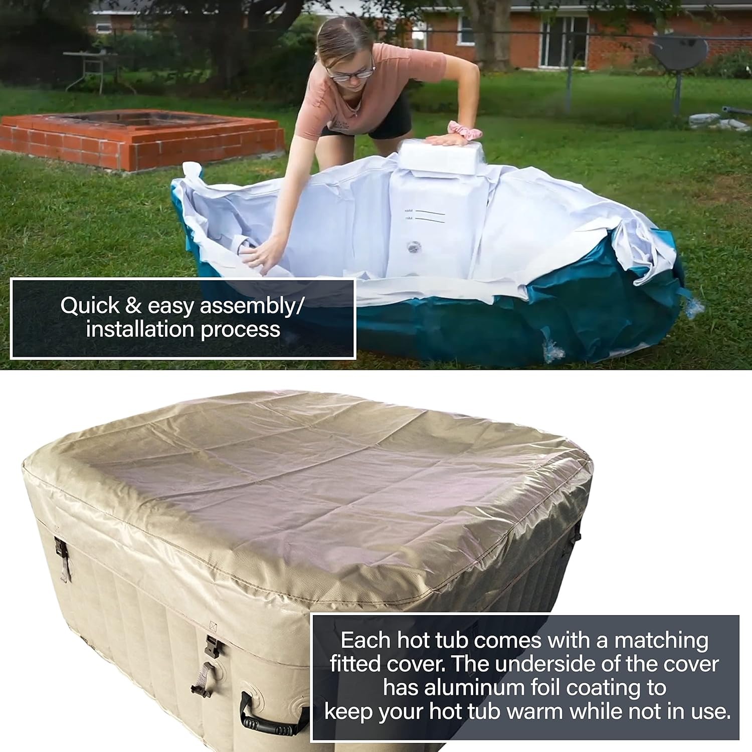 Inflatable Hot Tub Spa, High-P - Inflatable Hot Tub ulasan dan harga