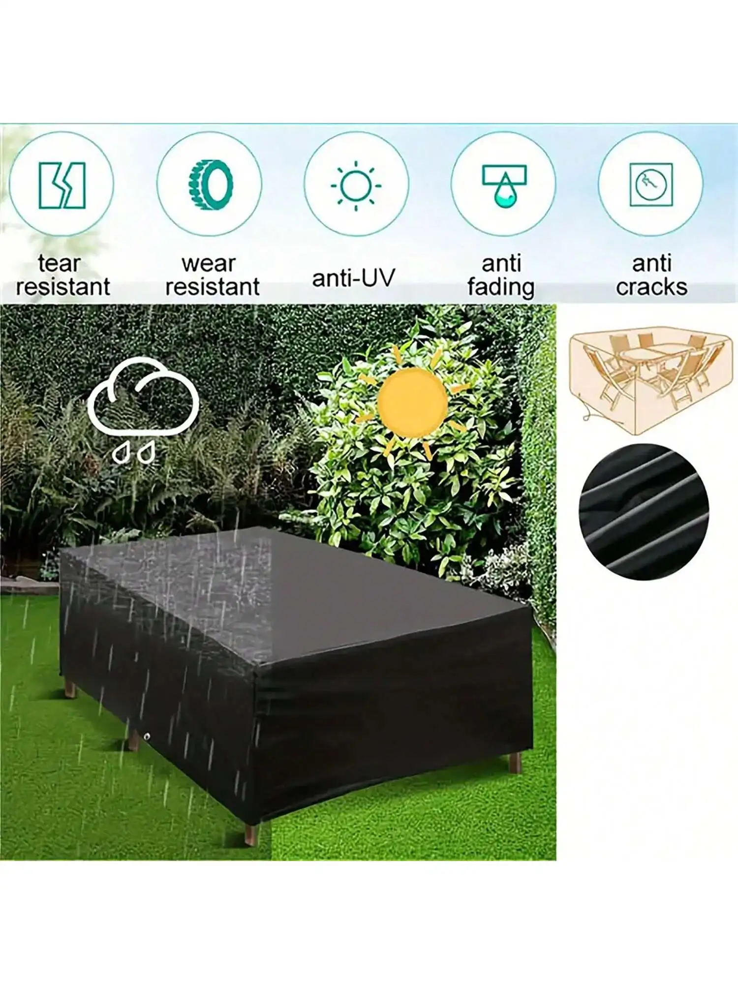 Multi-Size Outdoor Patio Garde - Outdoor Furniture Covers ulasan dan harga