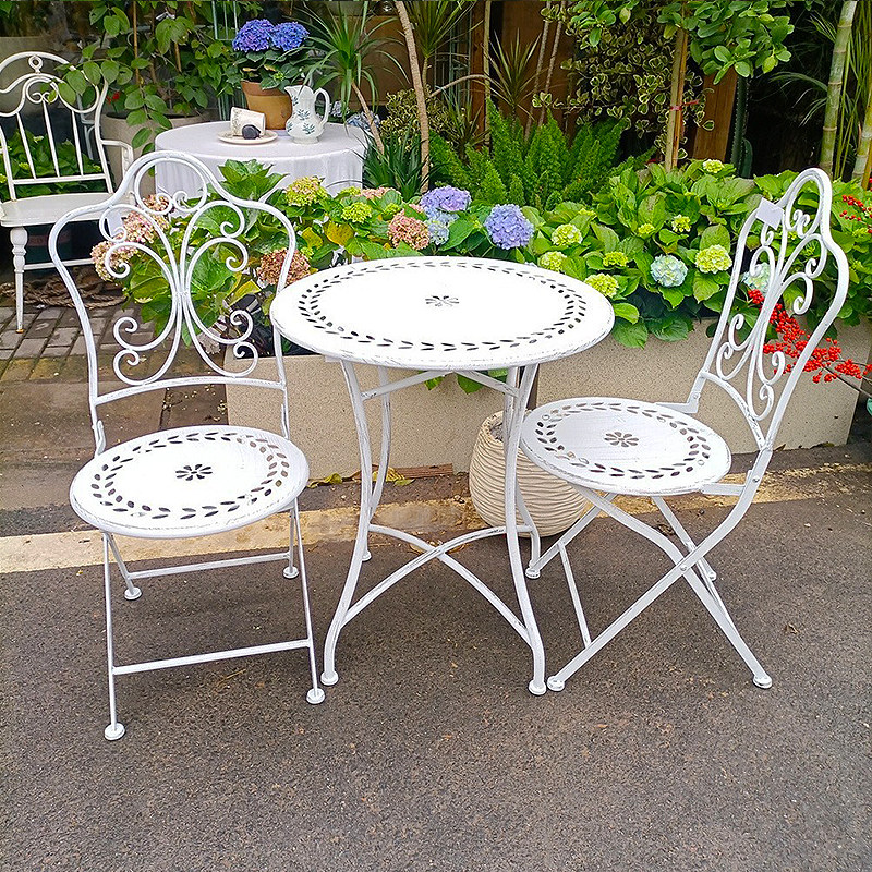French Country Iron Table and  - Outdoor Furniture Iron ulasan dan harga