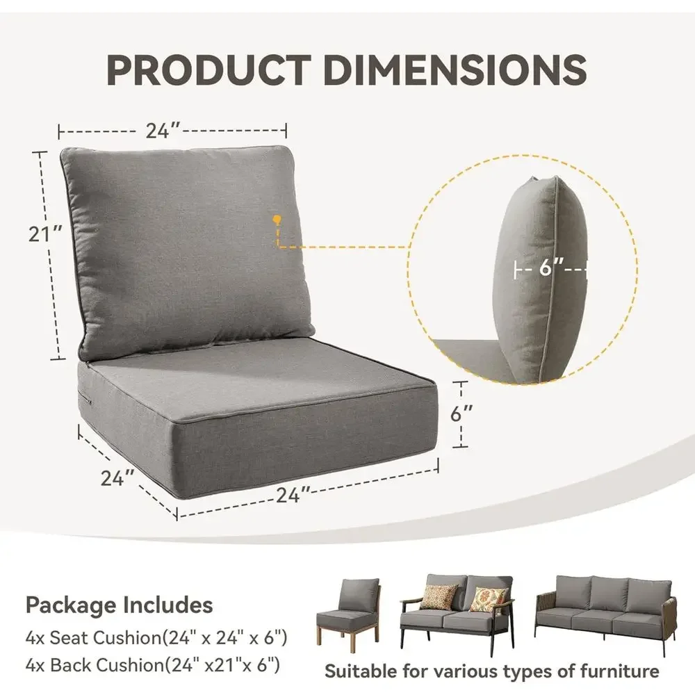 UV & Water Resistant Outdoor C - Outdoor Furniture Cushions 24 X 24 ulasan dan harga