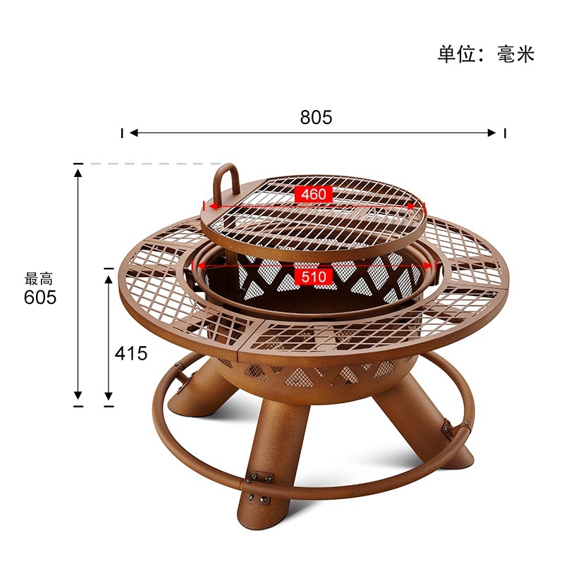 2026 Modern Outdoor Steel Char - Outdoor Furniture And Fire Pit ulasan dan harga