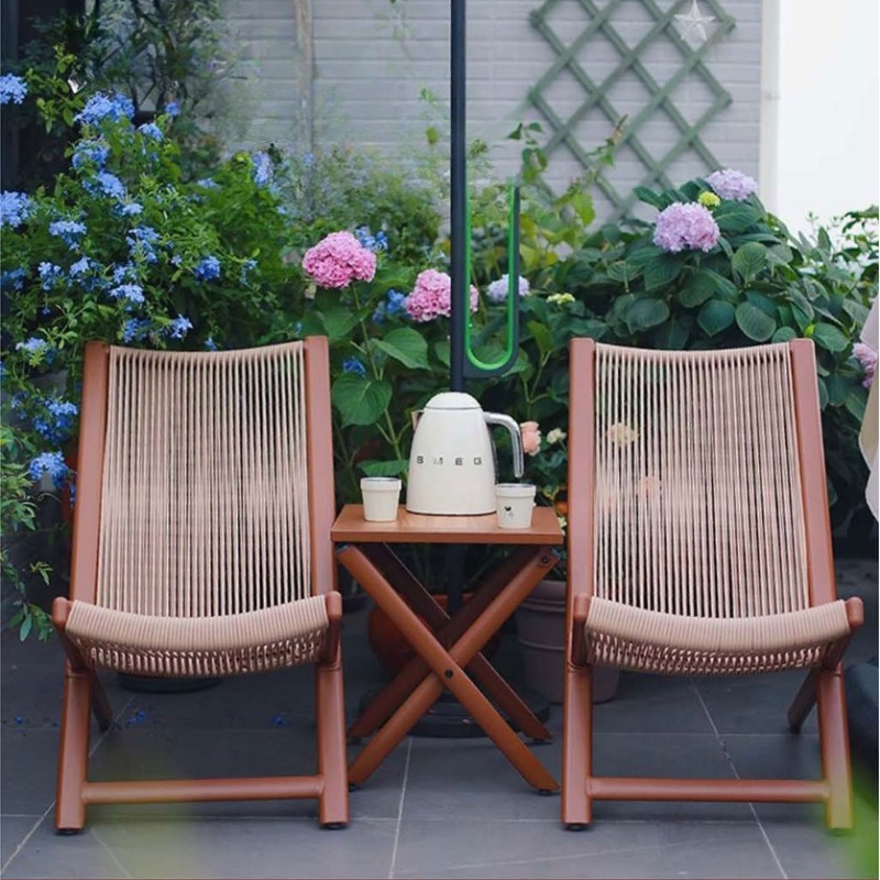 Rattan Weave Outdoor Lounge Ch - Outdoor Furniture Iron ulasan dan harga