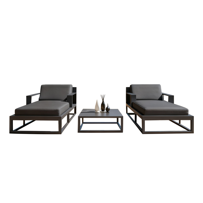 Outdoor Aluminum Sunbed Garden - Deck Chair Lounger ulasan dan harga