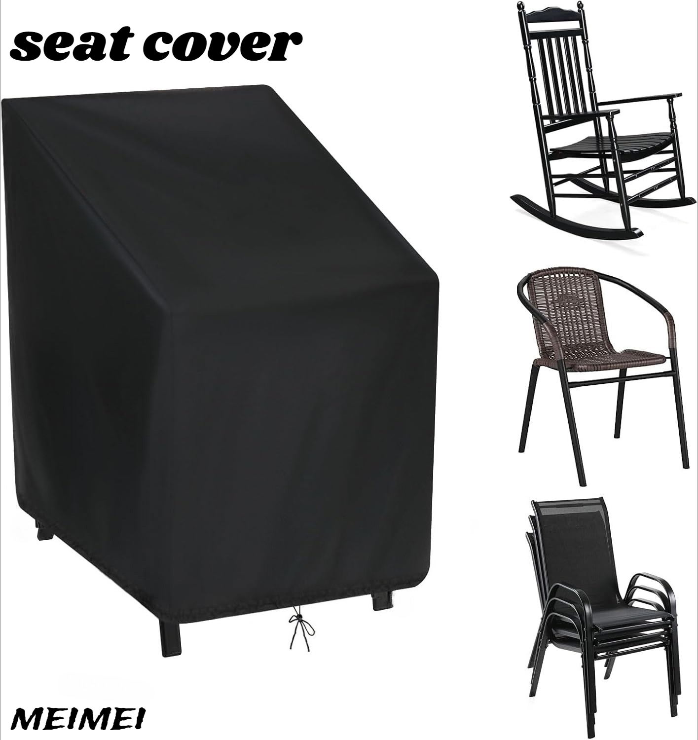 Stacked Chair Dust Cover Stora - Outdoor Furniture Protector ulasan dan harga