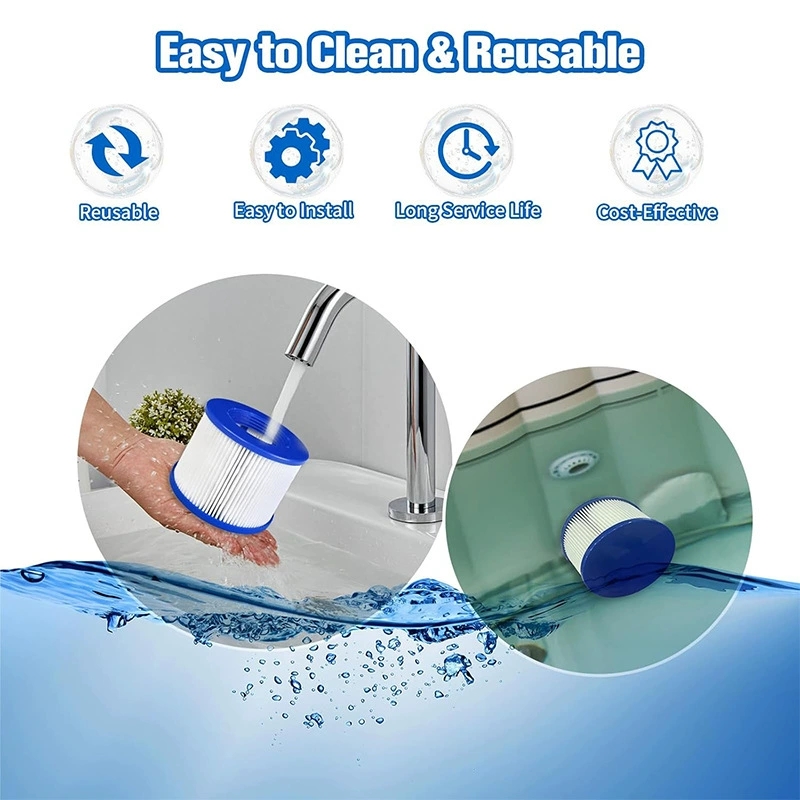 1/2/4/6PCS Type VI Spa Filter  - Inflatable Hot Tub ulasan dan harga