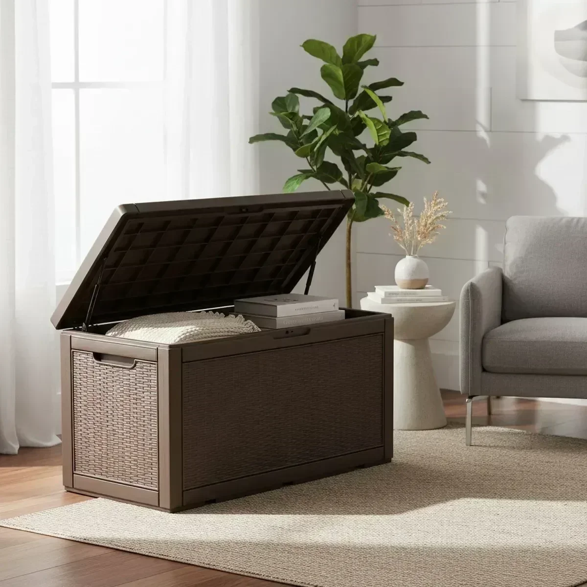 Large Outdoor Storage Bench Wa - Outdoor Furniture With Storage For Cushions ulasan dan harga