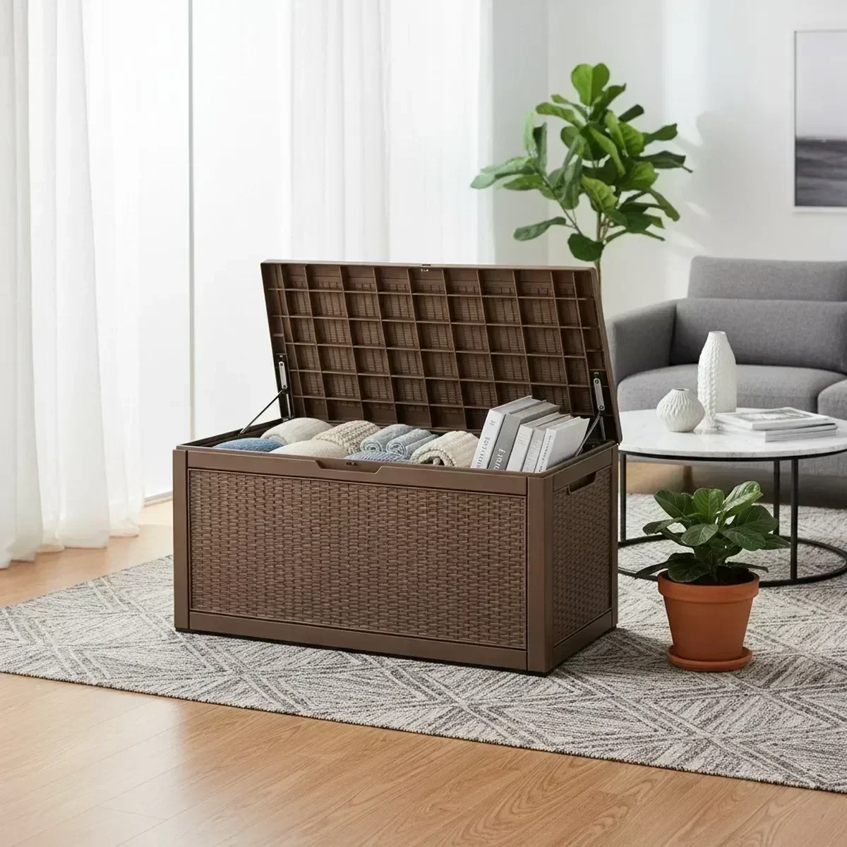 Large Outdoor Storage Bench Wa - Outdoor Furniture With Storage For Cushions ulasan dan harga