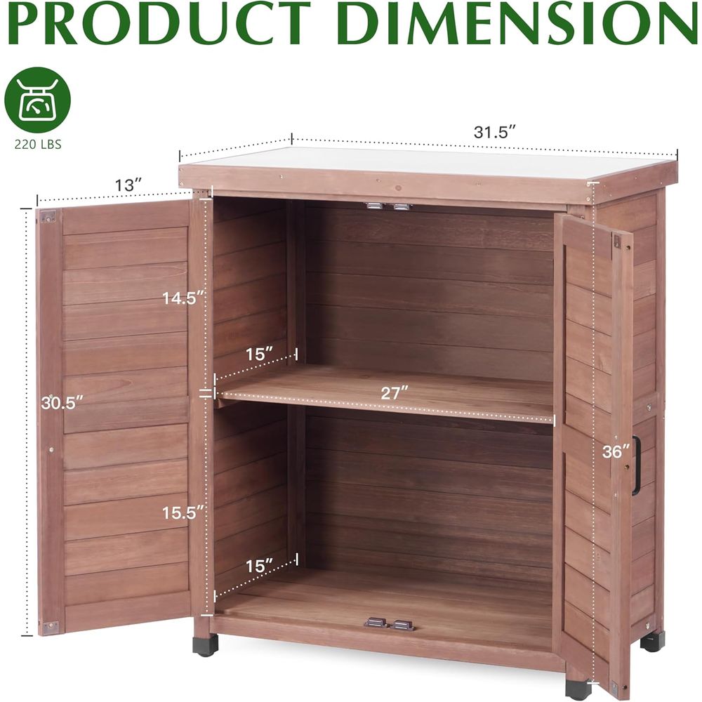 Outdoor Storage Cabinet & Pott - Outdoor Furniture Bench ulasan dan harga
