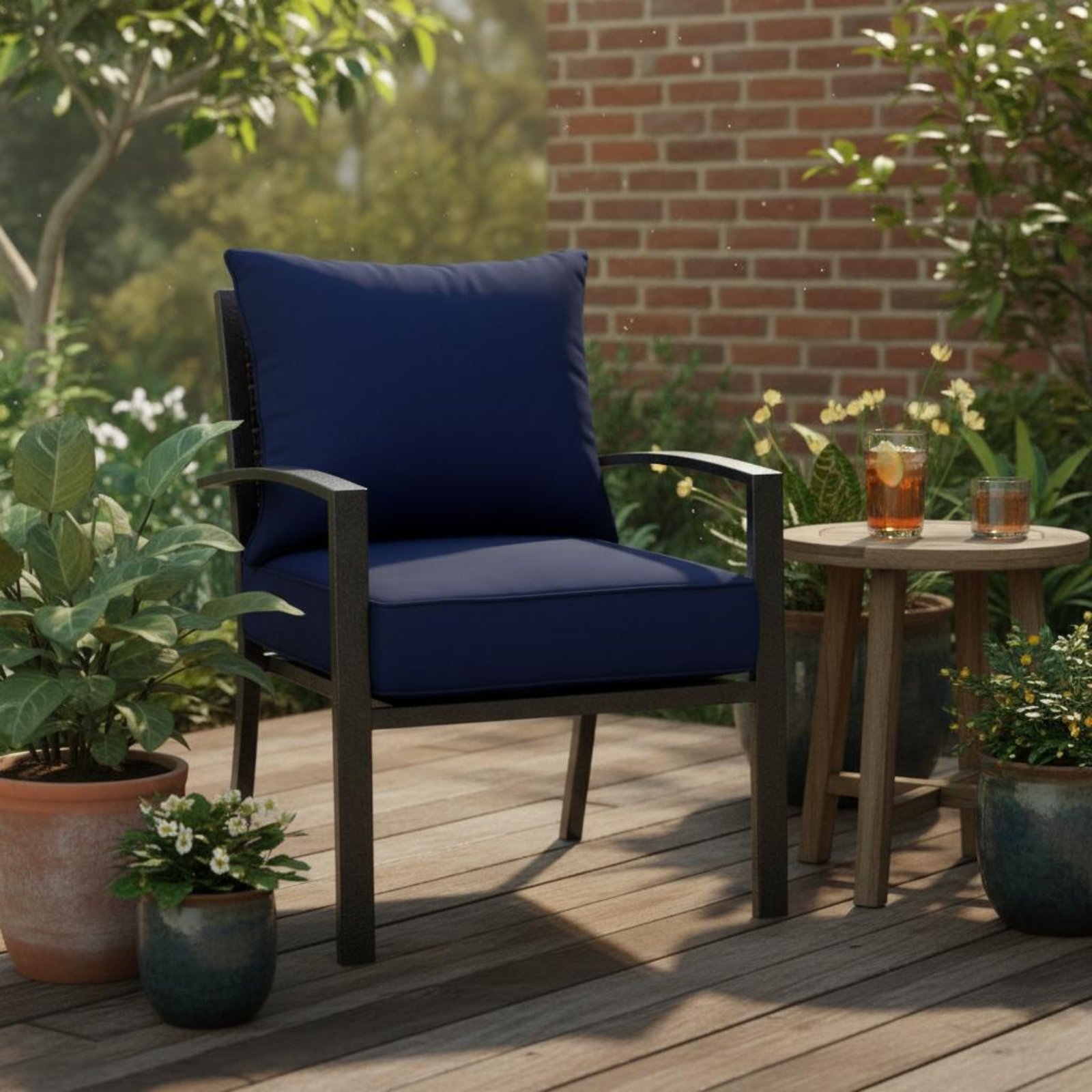 Patio Chair Pad Hidden Closure - Outdoor Furniture Cushions ulasan dan harga