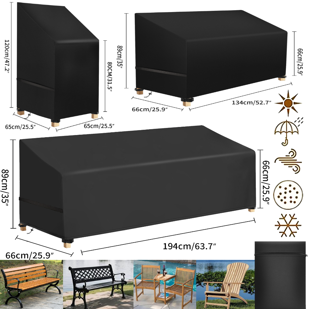 Waterproof Patio Chair Dust Co - Outdoor Furniture Bench ulasan dan harga