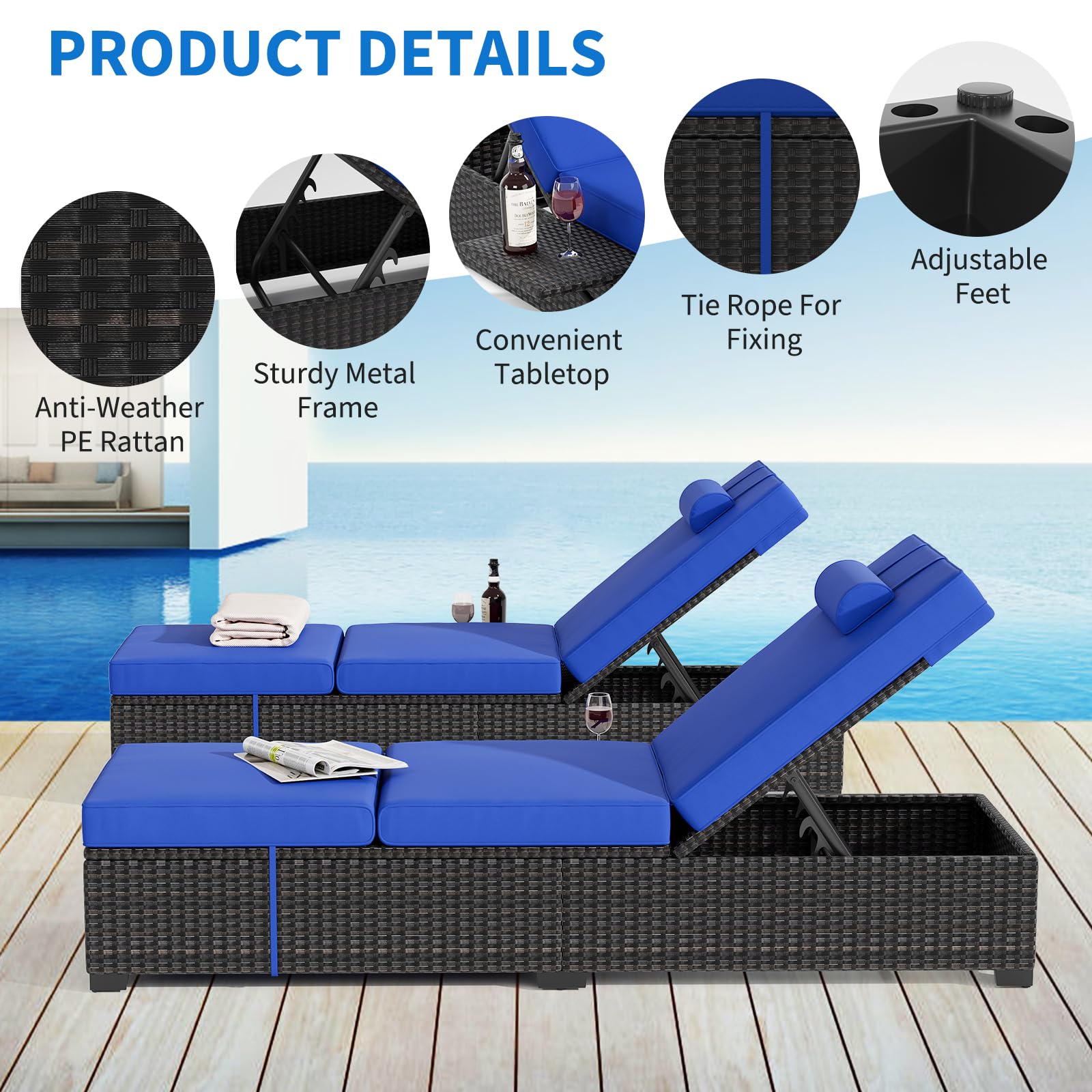 Outdoor Chaise Lounge Chairs S - Deck Chair Lounger ulasan dan harga