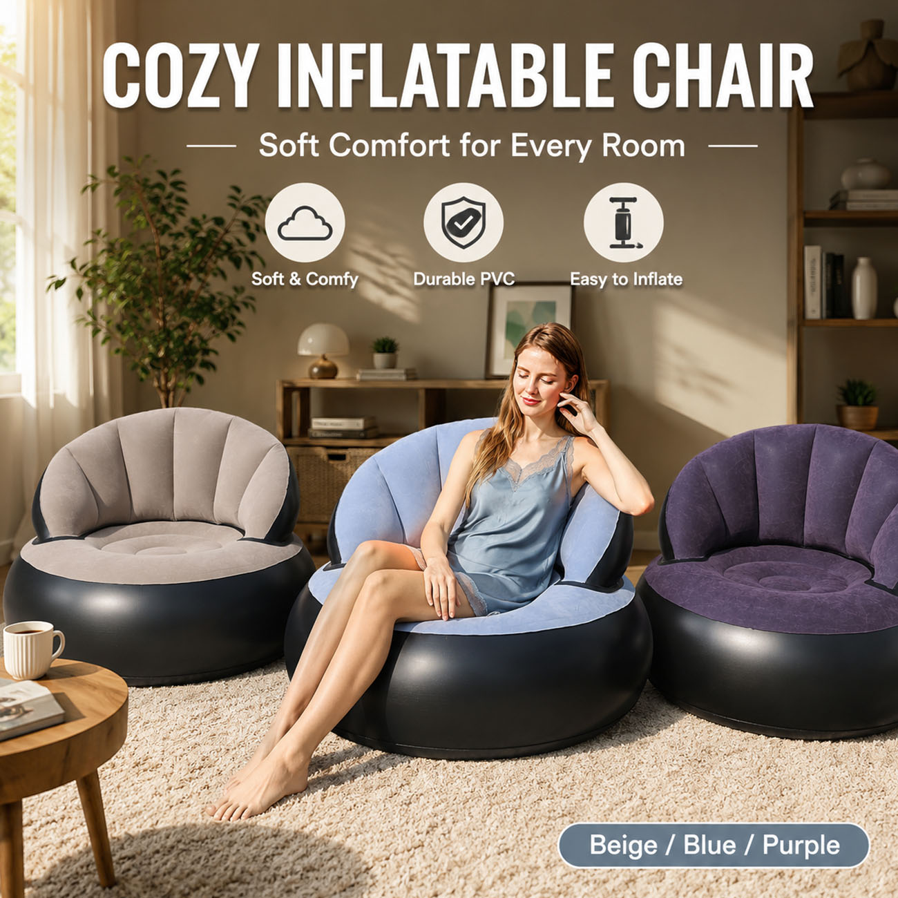 Inflatable Chair for Adults, F - Outdoor Furniture Arhaus ulasan dan harga