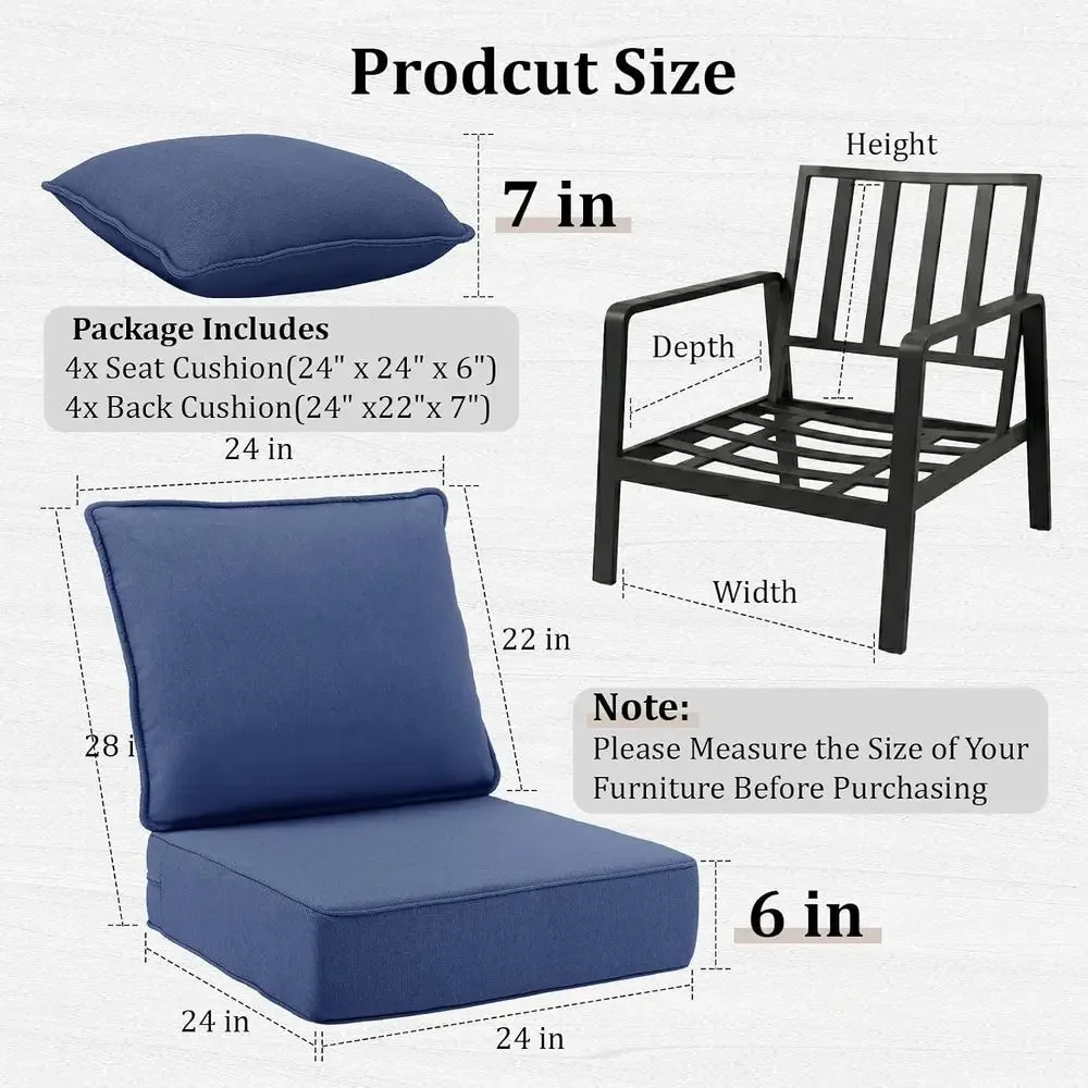 6 Thick Outdoor Chair Cushions - Outdoor Furniture Cushions 24 X 24 ulasan dan harga