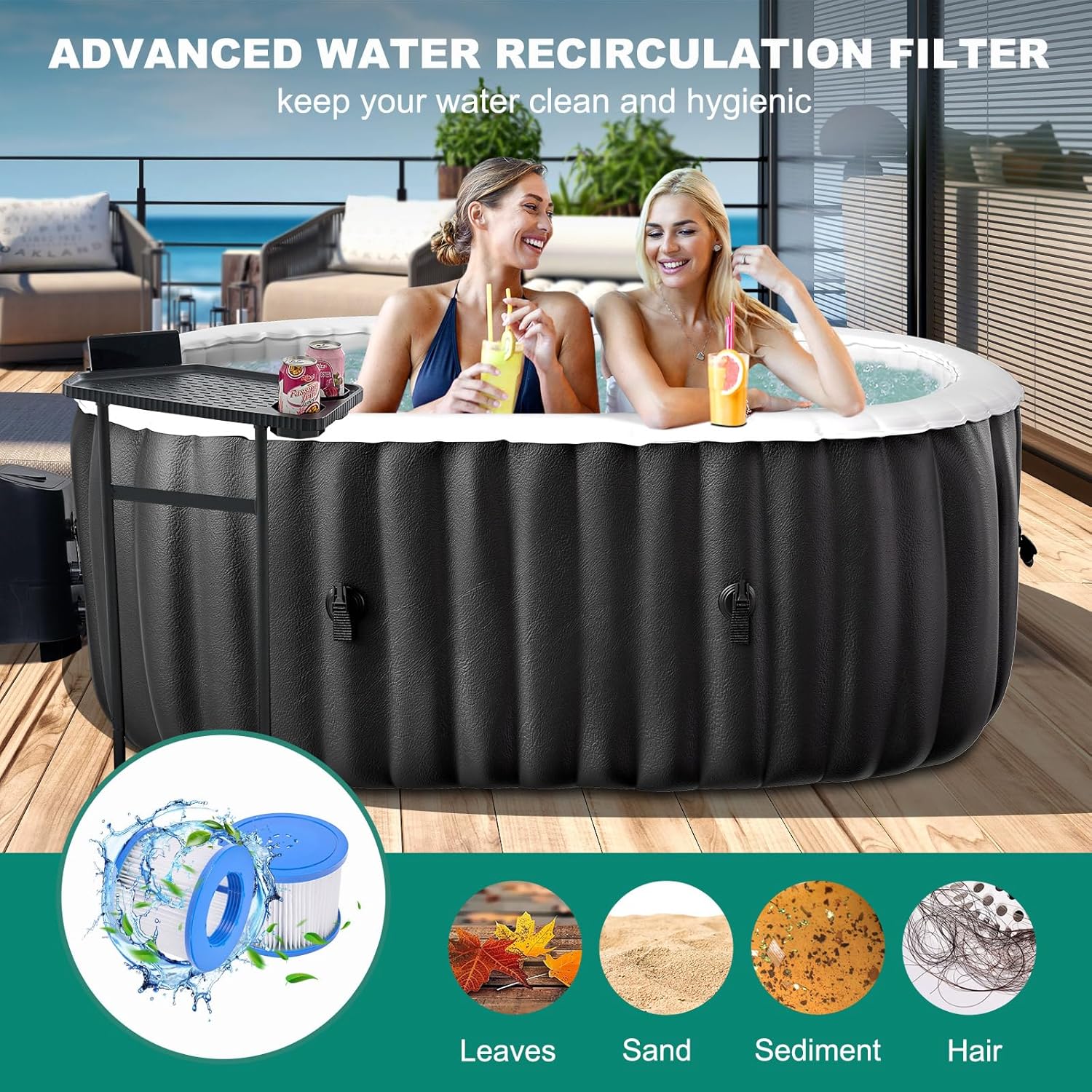 Inflatable Hot Tub, 1-2 Person - Inflatable Hot Tub ulasan dan harga